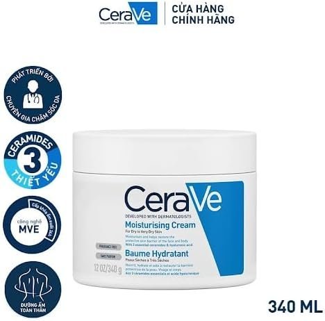 CERAVE MOISTURISING CREAM 340GM - Image 2