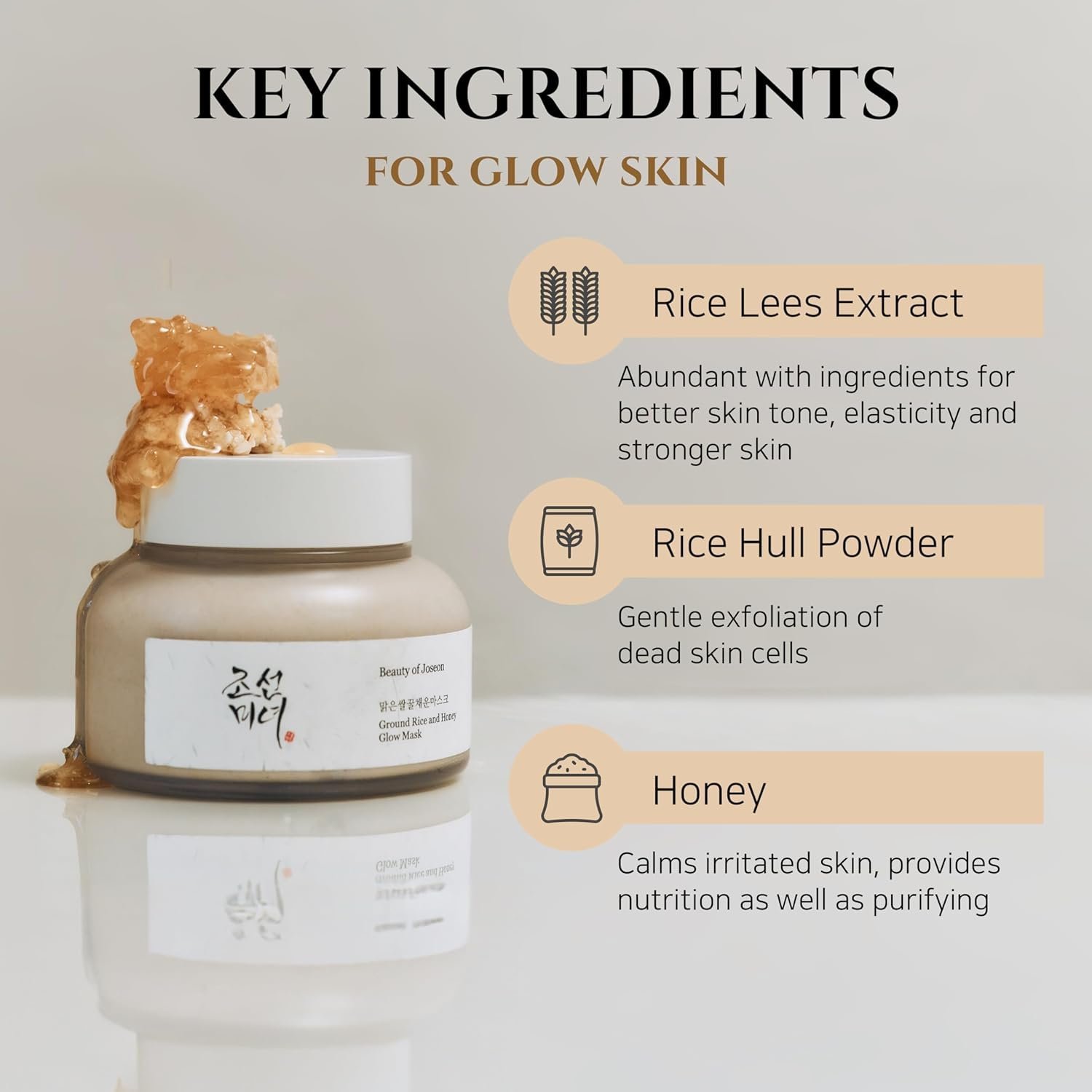 Beauty of Joeson Ground Rice and Honey Glow Mask 150ml - Image 6