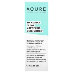 Acure Incredibly Clear Mattifying Moisturizer - 50 ml