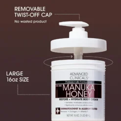 Advanced Clinicals Manuka Honey Body Cream