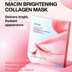 ANUA-[4EA] PEACH 70 NIACIN BRIGHTENING COLLAGEN MASK