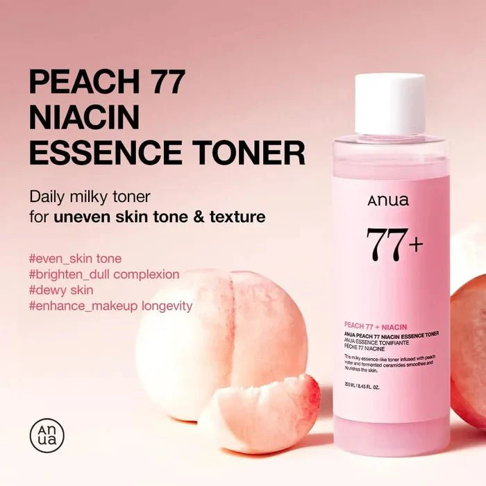 Anua Peach 77+ Niacin Essence Toner 250ml - Image 2
