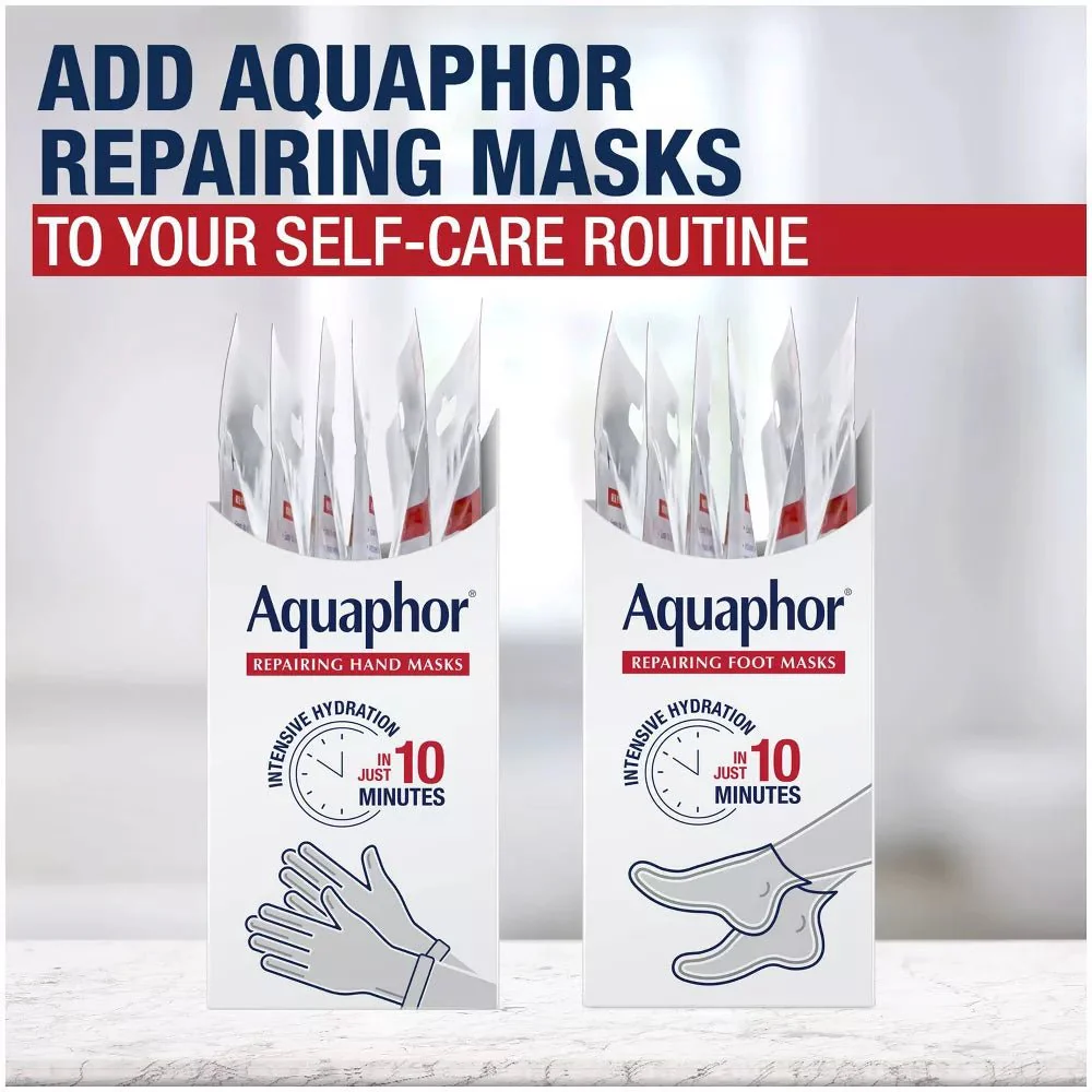 Aquaphor Advanced Therapy Repairing Hand Mask - 0.7 fl oz - Image 9