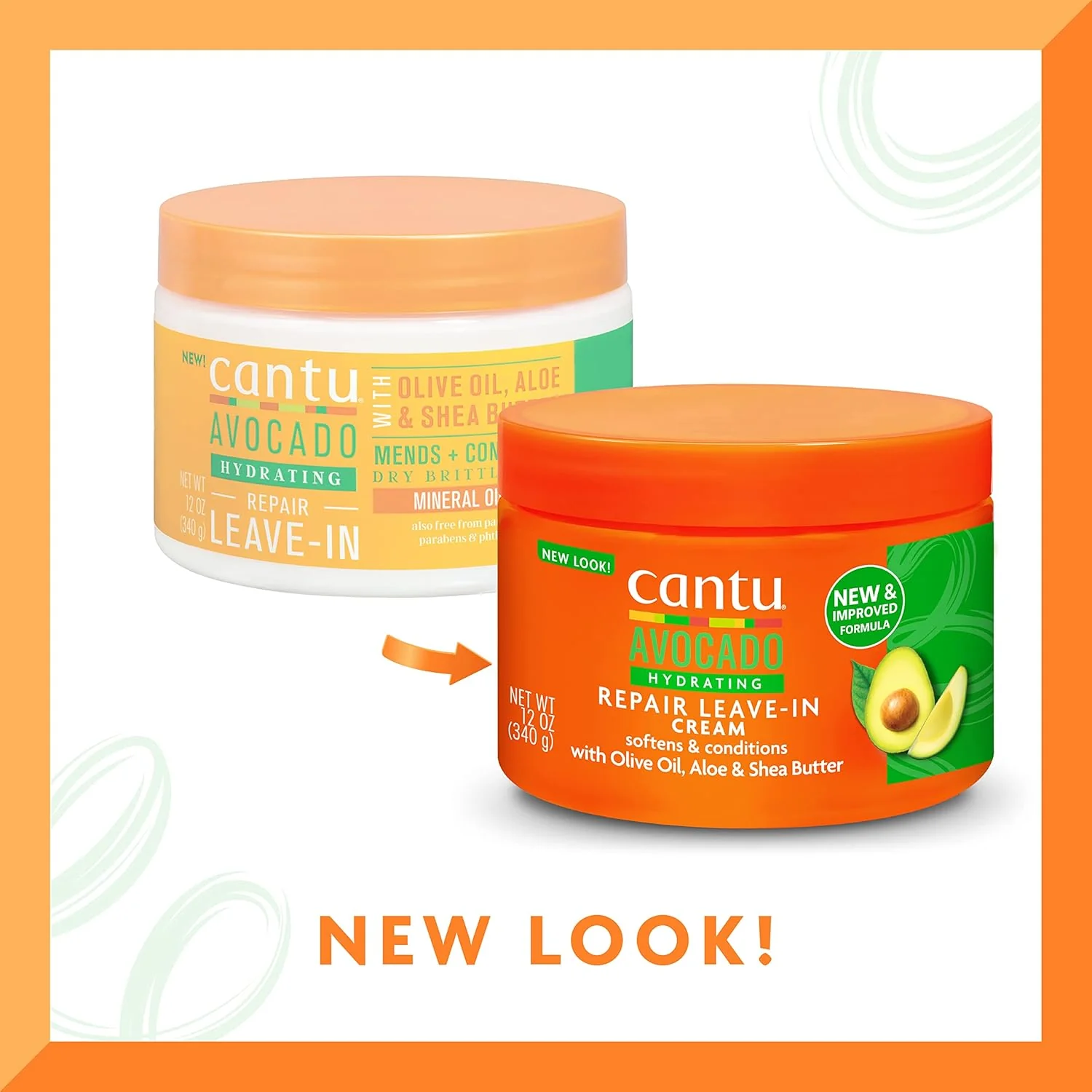Cantu Avocado Leave-in Conditioner Cream 340g - Image 4