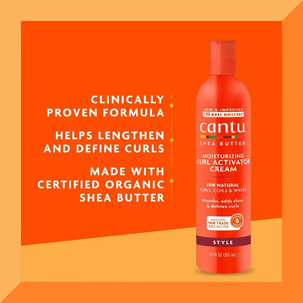 Cantu Shea Butter Moisturizing Curl Activator Cream 12 oz - Image 6