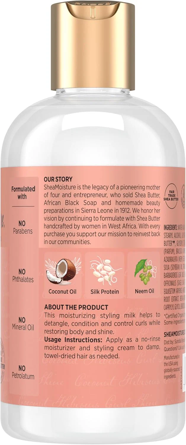 Coconut & Hibiscus Curl + Shine Style Milk - 8 Oz. - Image 2