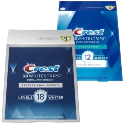 Crest 3D Whitestrips Professional Effects + Bonus 1 Hour Express Whitestrips Brand: Crest  |  SKU:
