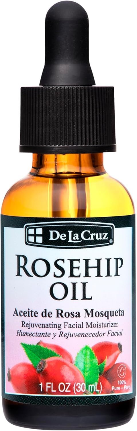 De La Cruz Pure Chilean Rosehip Oil, Cold Pressed, Facial Moisturizer, 1 FL. OZ.