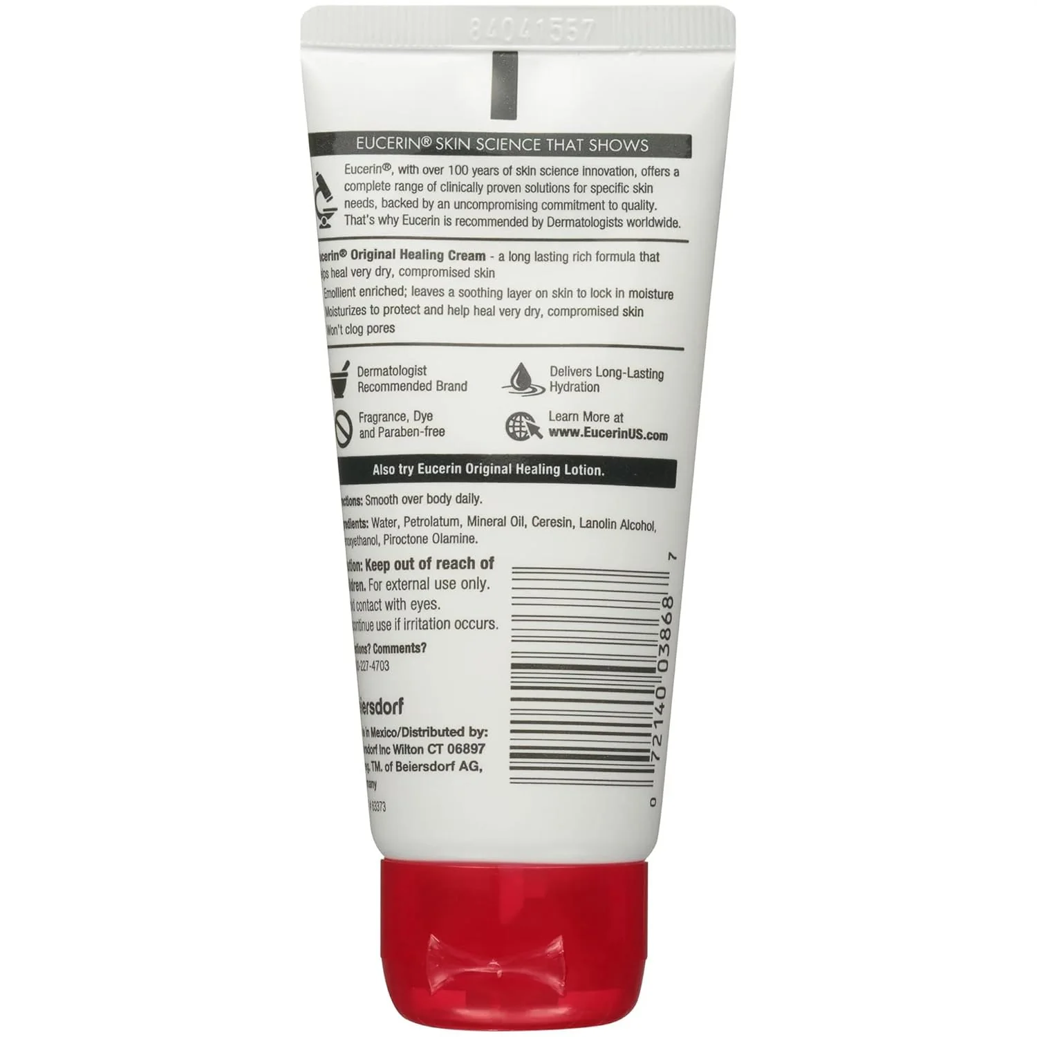 Eucerin Body Original Creme Original Healing Soothing Repair Creme - 2 oz. - Image 2