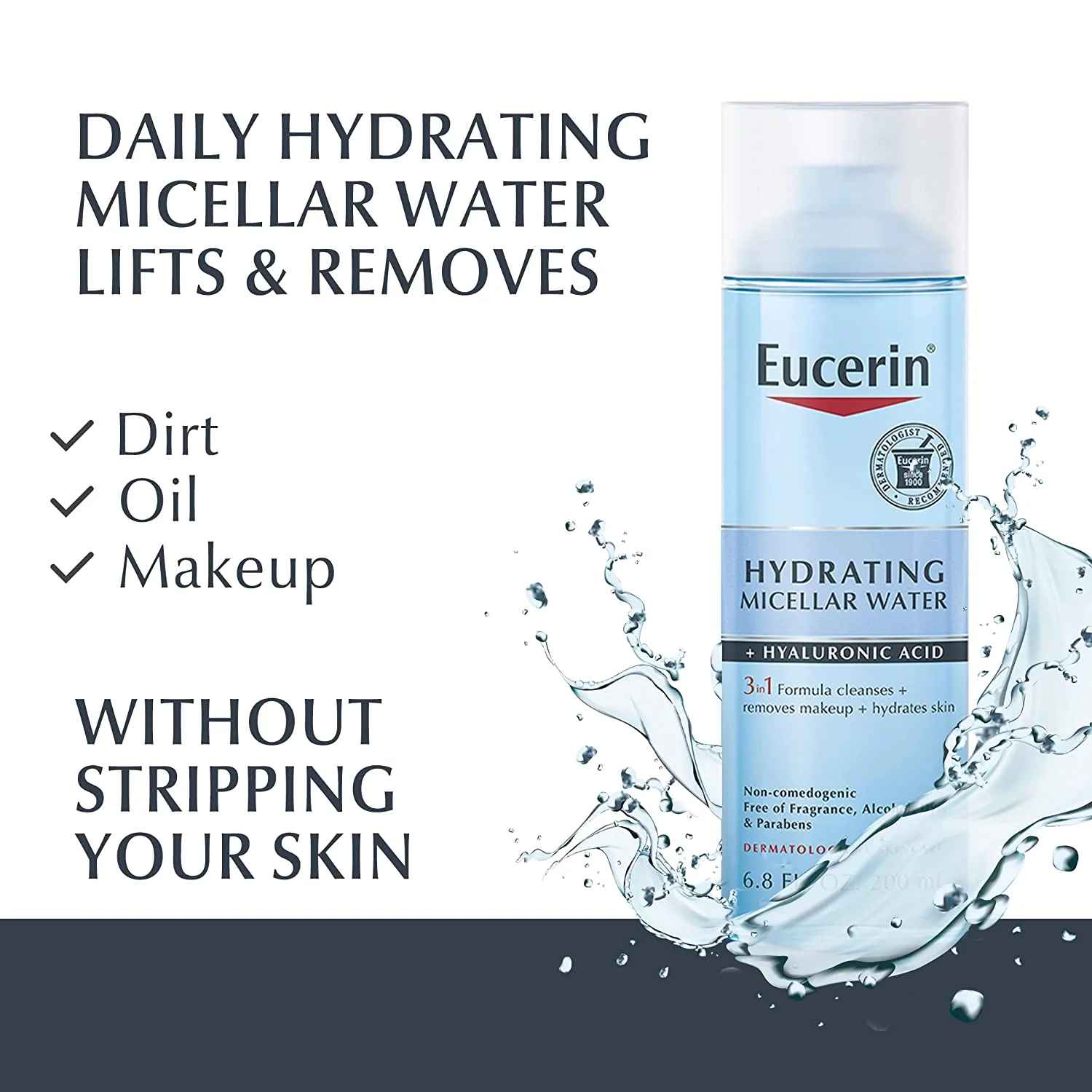 Eucerin Hydrating Micellar Water - 6.8 oz - Image 2