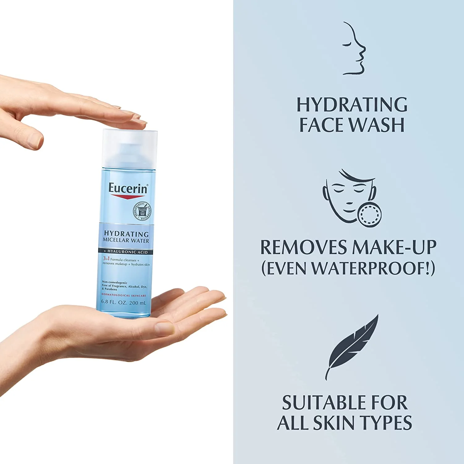 Eucerin Hydrating Micellar Water - 6.8 oz - Image 8