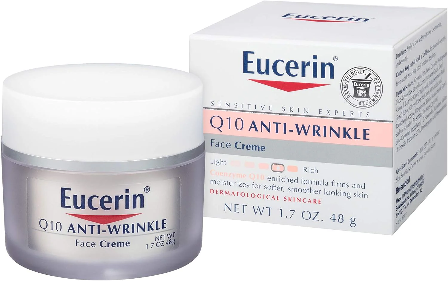 Eucerin Q10 Anti-Wrinkle Sensitive Skin Creme - 1.7 oz. - Image 2