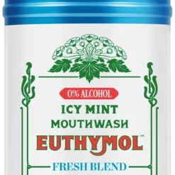 Euthymol Mouth Wash 500ml Icy Mint 0% Alcohol