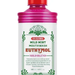 Euthymol Mouth Wash 500ml Mild Mint 0% Alcohol