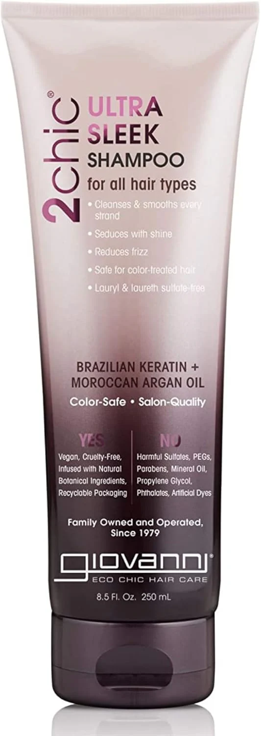 Giovanni 2chic Keratin & Argan Ultra-sleek Shampoo 8.05 Oz