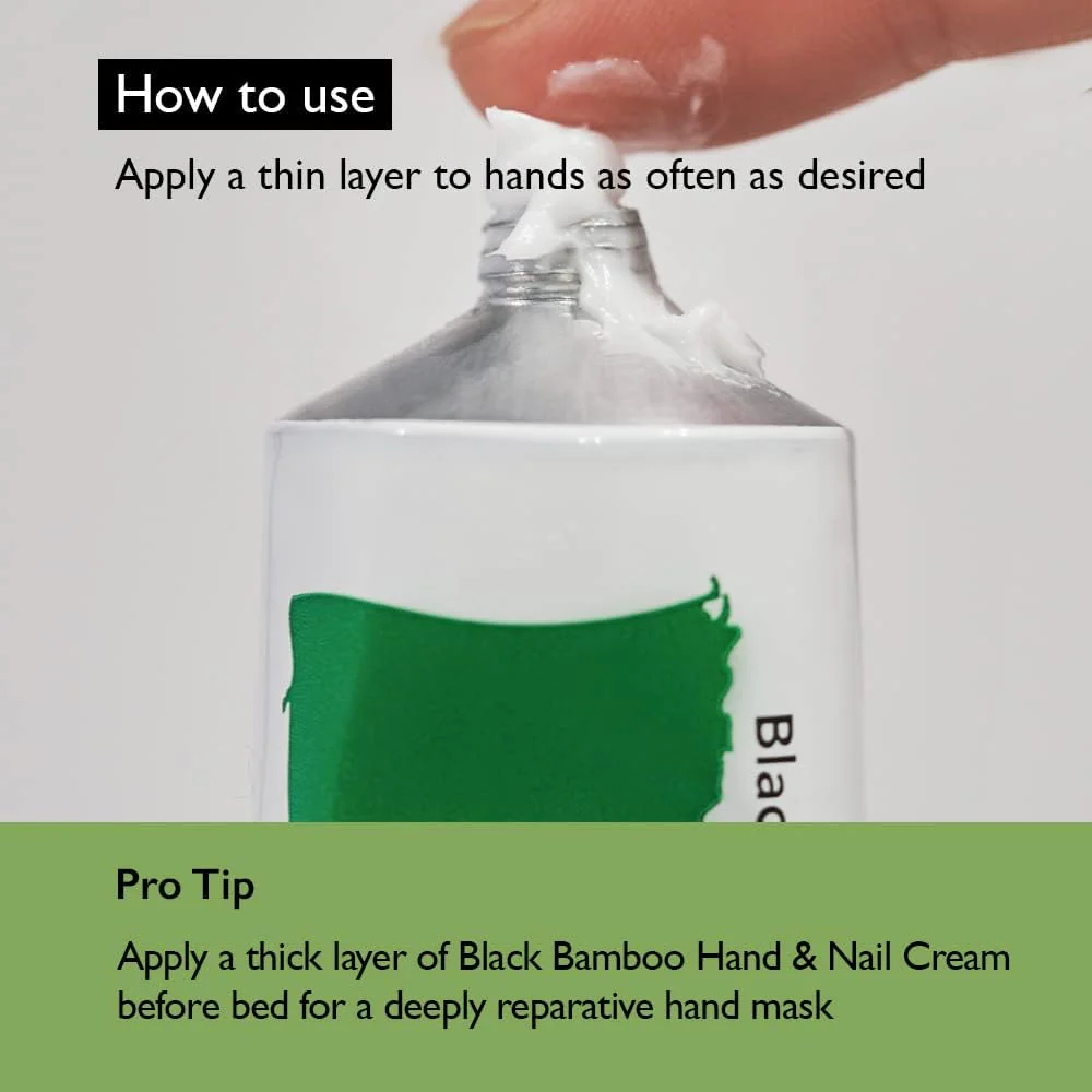 Haruharu Wonder - Black Bamboo Nourishing Calming Hand & Nail Cream 1.69 Oz - Image 3