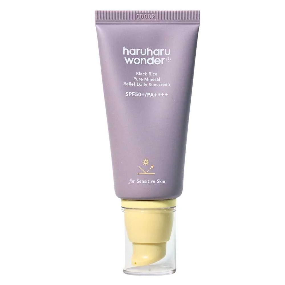 Haruharu Wonder - Black Rice Pure Mineral Relief Daily Sunscreen SPF50+/PA++++ 50ml