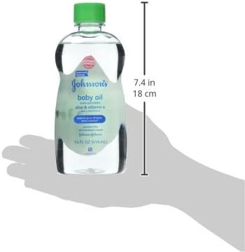Johnson's Baby Oil, Aloe Vera and Vitamin E, 14 Fl Oz - Image 5