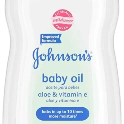 Johnson's Baby Oil, Aloe Vera and Vitamin E, 14 Fl Oz