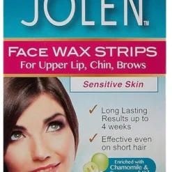 Jolen Sensitive Skin Facial Strip Wax (16 Strips)