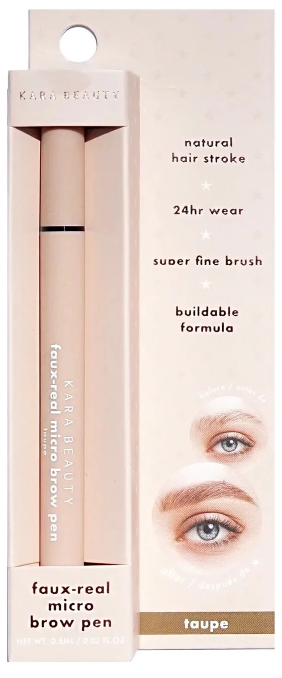 Kara Beauty Faux-real Micro Brow Pen: Taupe