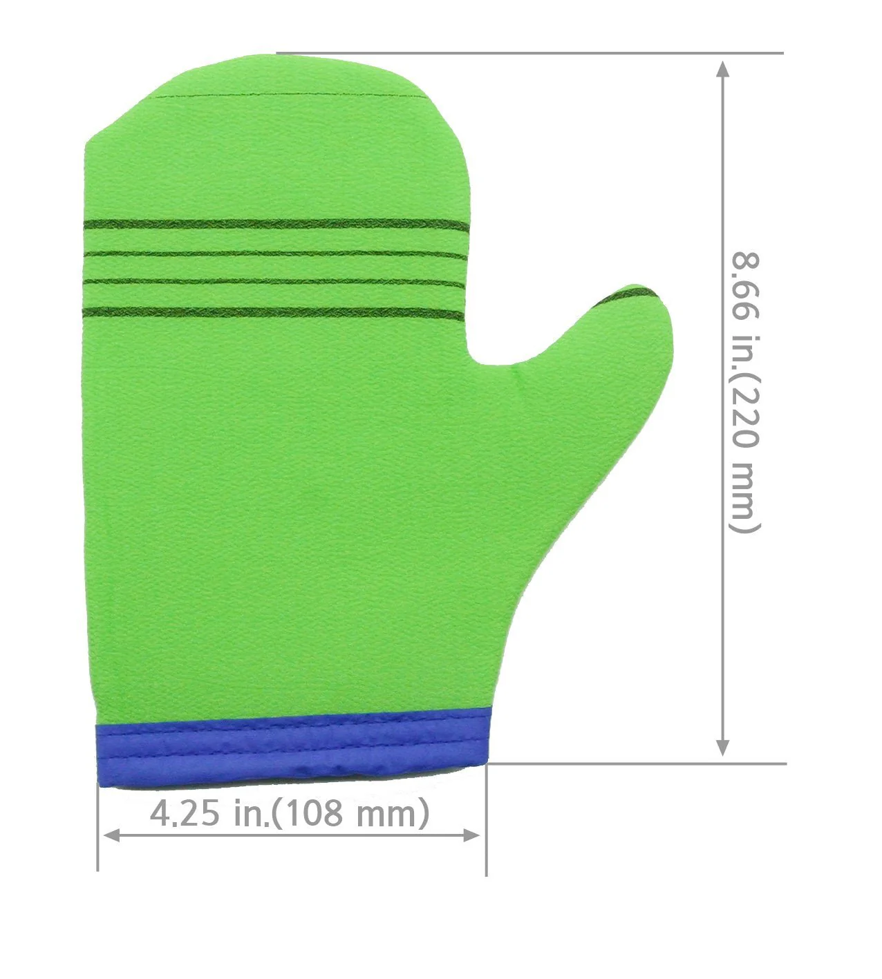 Korea Loaf Bath towel gloves - green - Image 3