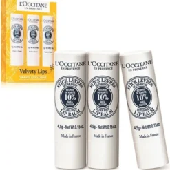 Loccitane Velvety Lips 4.5g X3 Gift Set Skin Care