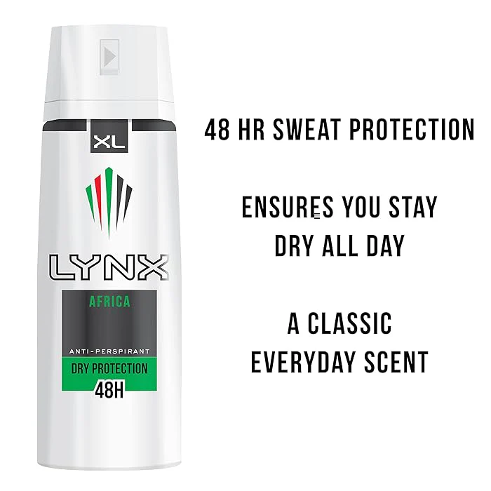LYNX AFRICA 72HRS ANTI SWEAT 200ML - Image 3