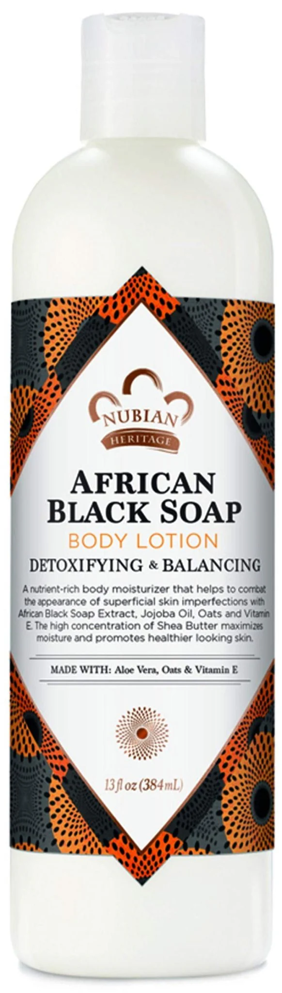 Nubian Lotion Body Black Soap 13 Fz