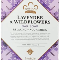 Nubian Soap Bar Lvndr Wildflowers 5oz
