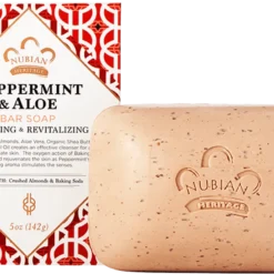 Nubian Soap Peppermint & Aloe Bar Soap