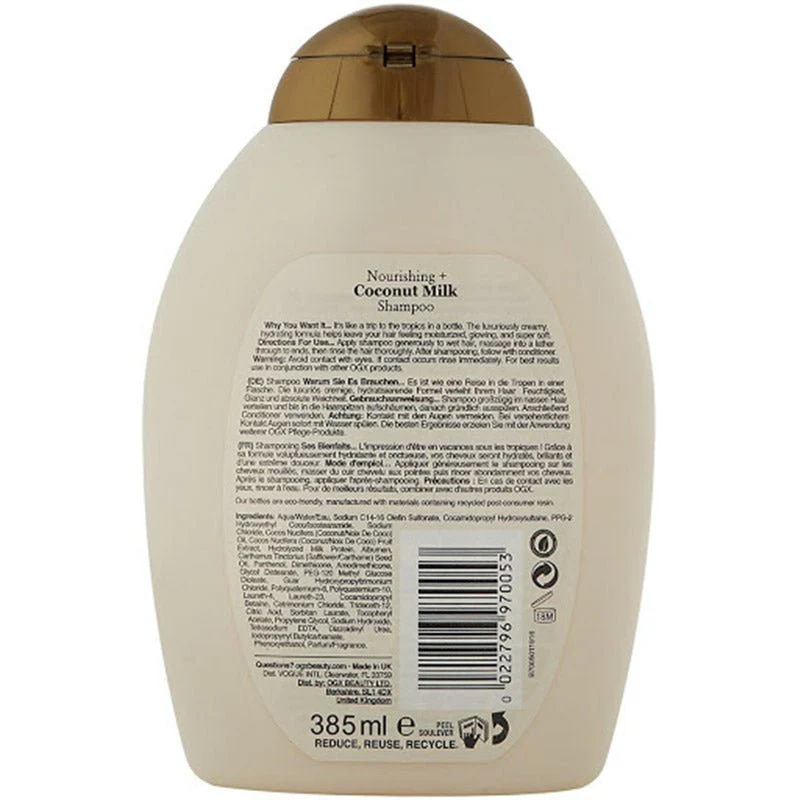 Ogx Coconut Milk Shampoo Nourishing - Image 2