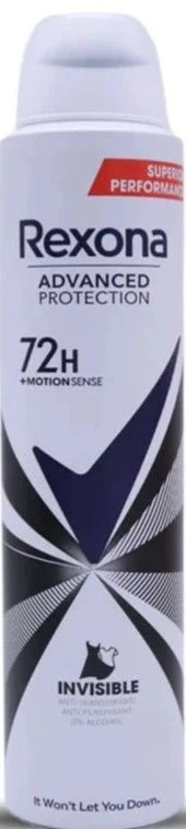 Rexona Invisible Advanced Protection Deodorant Spray - 200 ml