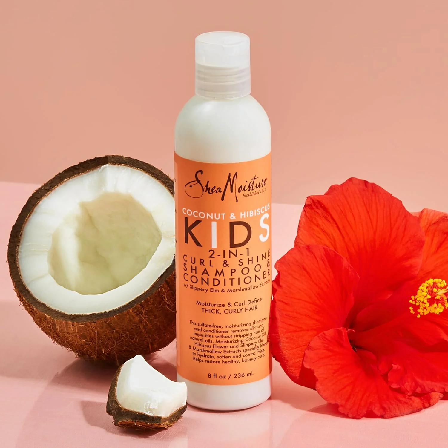 SHEA MOISTURE Coconut & Hibiscus Kids 2-In-1 Curl & Shine Shampoo & Conditioner 8Oz - Image 6