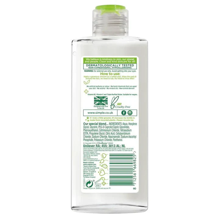 Simple Micellar Water 200Ml - Image 2
