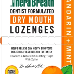 TheraBreath Dry Mouth Lozenges Mandarin Mint 100ct