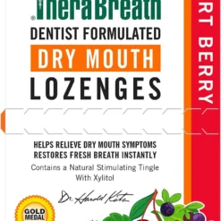TheraBreath Dry Mouth Lozenges Tart Berry 100ct