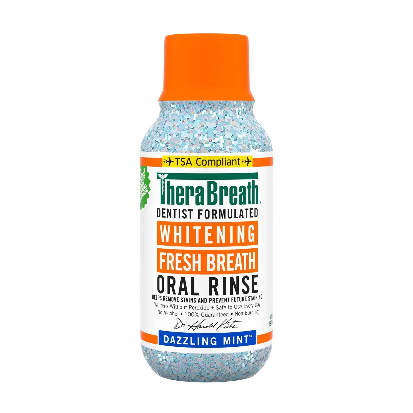 TheraBreath Whitening Oral Rinse Dazzling 3oz