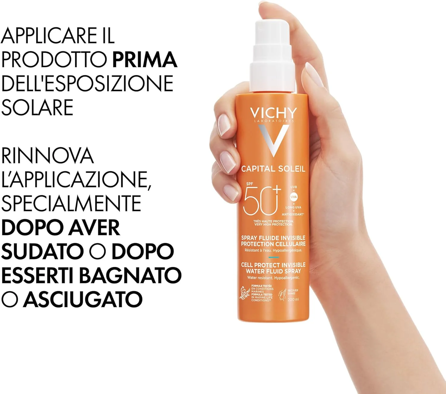 VICHY CAPITAL SOLEIL SPRAY 200ML SPF30 - Image 7