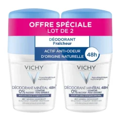 Vichy Mineral Deodorant 48h Roll on Lot of 2*50ml