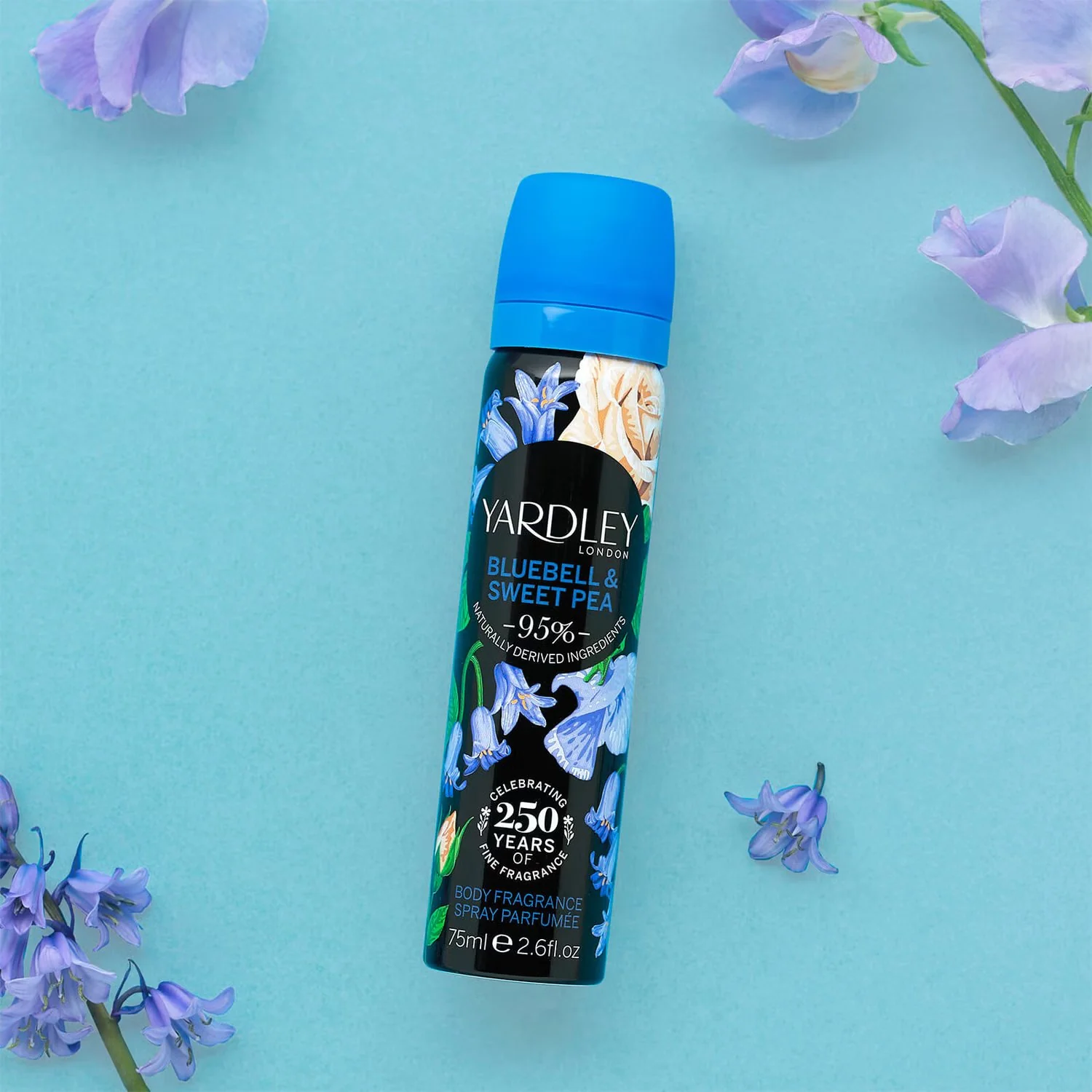 Yardley Body Spray 75Ml Bluebell & Sweetpea - Image 2