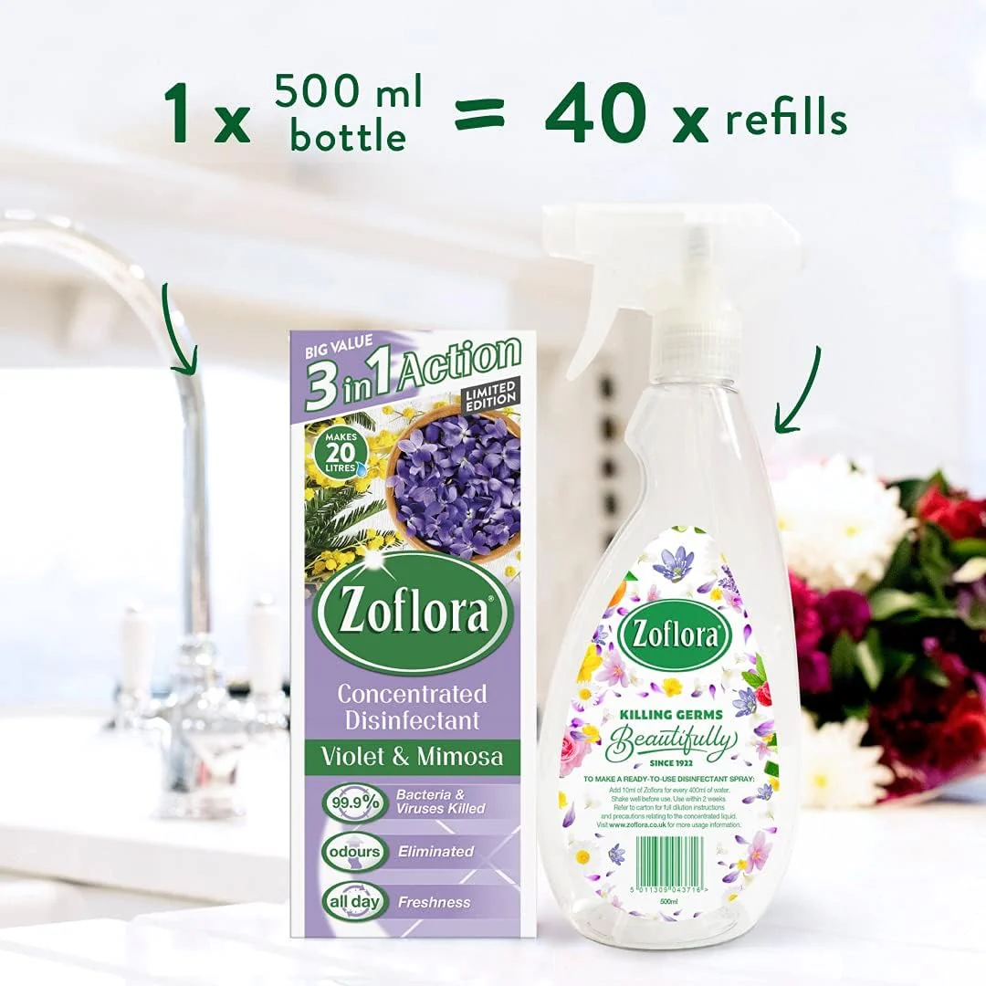 Zoflora 500Ml Violet & Mimosa - Image 2